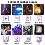 GVM RGB LED Video Light, Photography Lighting with APP Control, 800D Video Lighting Kit for YouTube Studio, 2 Packs Led Panel Light, 3200K-5600K, 8 Kinds of The Scene Lights, CRI 97