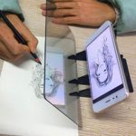 ZERIRA Portable Optical Drawing Board Sketching Tool Acrylic Drawing Sketching Tool Zero-Based Wizard for Beginners and Kids