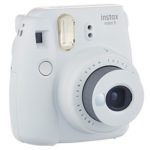 Fujifilm instax mini 9 Instant Film Camera (Smokey White) + Fujifilm Instax Mini Twin Pack Instant Film (80 Shots) + Camera Case + AA Batteries + Accessory Bundle