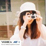 Yashica MF-1 Snapshot Art 35mm Film Camera Set (Red)