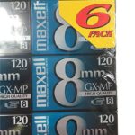 Maxell 8mm GX-MP 120 Videotapes (6-pack)