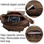 CADeN Lightweight Vintage Waterproof Canvas DSLR SLR Shockproof Camera Shoulder Messenger Bag Compatible for Canon Sony Nikon