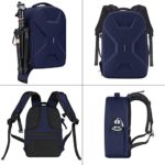 MOSISO Camera Backpack,DSLR/SLR/Mirrorless Photography Camera Bag 15-16 Inch Waterproof Hardshell Case with Tripod Holder&Laptop Compartment Compatible with Canon/Nikon/Sony/DJI Mavic Drone,Navy Blue