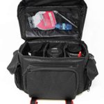Commander Optics Large Universal DSLR Camera Case Gadget Bag – 11 x 7 x 7 Inches, Black/Red