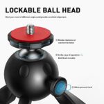 Projector Stand, Crosstour Lightweight Mini Tripod PS10, 360 Degrees Rotatable Ball Heads for Crosstour Projector P600 / S100 / Action Cam/Webcam