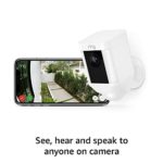 Ring Spotlight Cam Battery HD Security Camera with Built Two-Way Talk and a Siren Alarm, White, Works with Alexa – 2-Pack