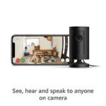 Ring Indoor Cam, Compact Plug-In HD security camera with two-way talk, Works with Alexa – Black