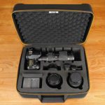 USA Gear HXS Hard Shell SLR Case with Rugged EVA Exterior, Removeable Dual-Layered Foam Tray and Egg-Crate Foam Top Cover – Compatible with Nikon, Canon, Sony, Olympus and More