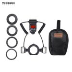 YONGNUO YN24EX E-TTL Macro Flash Speedlite 5600K 2pcs Flash Heads 4pcs Adapter Rings Canon EOS 1Dx 5D3 6D 7D 70D 80D Cameras