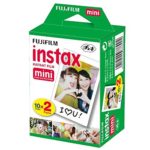Fujifilm Instax Mini 11 Instant Camera – Ice White (16654798) + 3x Packs Fujifilm Instax Mini Twin Pack Instant Film + Batteries + Case – Instant Camera Bundle