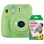 Fujifilm Instax Mini 9 Instant Camera (Lime Green) with Film Twin Pack Bundle (2 Items)