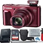 Canon Powershot SX720 (Red) Point & Shoot Digital Camera + Accessory Bundle + Inspire Digital Cloth