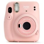 Fujifilm Instax Mini 11 Instant Camera – Blush Pink (16654774) + 3x Packs Fujifilm Instax Mini Twin Pack Instant Film + Batteries + Case – Instant Camera Bundle