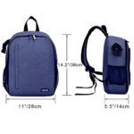 CADeN Camera Backpack Bag Professional for DSLR/SLR Mirrorless Camera Waterproof, Camera Case Compatible for Sony Canon Nikon Camera and Lens Tripod Accessories Blue