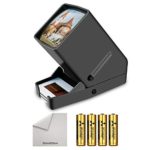 Rybozen 35mm Slide Viewer, 3X Magnification and Desk Top LED Lighted Illuminated Viewing and Battery Operation-for 35mm Slides & Positive Film Negatives(4AA Batteries Included)