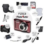 Kodak PIXPRO FZ53 16.15MP Digital Camera (Red) + 32GB Memory Card + Point and Shoot Camera Case + Extendable Monopod + Lens Cleaning Pen + LCD Screen Protectors + Table Top Tripod – Ultimate Bundle