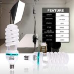 Emart Softbox Lighting Kit Photo Studio Equipment Photography Continuous Lighting 105W E27 Socket 50 x 70cm Reflectors 5500K Light Bulbs for Product Portraits Shoot