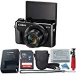 Canon Powershot G7X Mark II Point & Shoot Digital Camera + Accessory Bundle + Inspire Digital Cloth