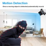 Spy Camera 1080P Hidden Camera Sevenat Mini Camera with Night Vision Nanny Cam with Motion Detection Small Camera with 32GB SD Card, Tiny Camera for Home Security & Outdoor (No Wi-Fi)