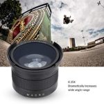 Goshyda 52mm 0.35X Wide Angle Fisheye Lens, SLR DSLR Camera Fisheye Len for Canon/for Nikon/for Sony/for Minolta/for Pansonic/for Olympus/for Pentax