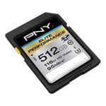 PNY 512GB Elite Performance Class 10 U3 SDXC Flash Memory Card