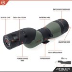 Athlon Optics Argos HD 20-60×85 Spotting Scope – Straight, Green/Black