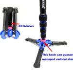 Koolehaoda Professional 65-inch Camera Aluminium Monopod with Folding Three Feet Support Stand