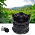 Mirrorless Camera Lens, 180 Degree Fisheye Lens, F2.8 Fisheye Len for Enthusiast Camera