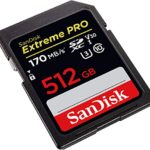 SanDisk 512GB Extreme PRO SDXC UHS-I Card – C10, U3, V30, 4K UHD, SD Card – SDSDXXY-512G-GN4IN