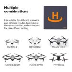 VCUTECH Drone Landing Pad Pro Fast-Fold Double-Sided Waterproof 20 inch(50cm) Compatible with DJI Mavic Air 2, Mavic Mini 2, Mavic 2 Pro/Zoom, DJI FPV, Drone Accessories(Black)