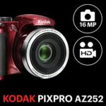 Kodak PIXPRO Astro Zoom AZ252-RD 16MP Digital Camera with 25X Optical Zoom and 3″ LCD (Red)