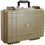 Medium 20 inch Protective, Camera, Tools, Equipment Laptop Hard Case Waterproof w/ 3 Foam Layers (Tan FDE)