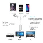 ZFKJERS 3 in 1 Phone to HDMI Cable, Mirroring Cellphone Screen to TV/Projector/Monitor Adapter, 1080P Resolution for All System Devices