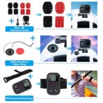 Kupton Accessories Kit Bundle Compatible with GoPro Hero 8 Black, Waterproof Housing + Filters + Head Chest Strap + Suction Cup Mount + Bike Mount + Floating Grip Accessory Compatible with Hero 8