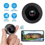 Mini Spy Hidden Camera (2021 New Version), with Audio and Video Live Feed WiFi Wireless Cameras, 1080P HD Nanny Cam with Night Vision Motion Detection for Home Office Car (with 64G SD Card)