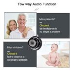 Mini Camera Nanny cam Spy Camera with Audio, Home Surveillance Camera, Two-Way Voice and Video Call, 1080P IP HD Infrared Night Vision Motion Detection Reminder, for Home Car Indoor Outdoor Security