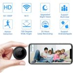 Mini Spy Camera WiFi Hidden Camera with Audio Live Feed Home Security Camera, Wireless Nanny Cam with Motion Detection Night Vision Remote Control on Android iOS and PC