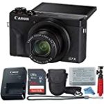 Canon Powershot G7X Mark III Point & Shoot Digital Camera + Accessory Bundle + Inspire Digital Cloth