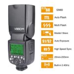 Godox V860II-N Kit I-TTL GN60 2.4G HSS 1/8000s Li-ion Battery Camera Flash Speedlite Light for Nikon D800 D700 D7100 D5200 D300 D300S D3200 D3100 D200 D70S D810 D610 D90 D750 & Diffuser (V860II-N)