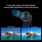 11 in 1 Cell Phone Camera Lens Kit Wide Angle Lens & Macro Lens+Fisheye Lens+Telephoto Lens+CPL/Flow/Radial/Star/Soft Filter+Kaleidoscope Lens Compatible for iPhone Samsung Sony and Most of Smartphone