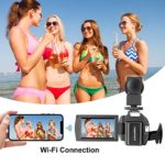 ZUODUN 4K Camcorder 60FPS Ultra HD Vlogging Video Camera for YouTube 48MP 16X Digital Zoom IR Night Vision WiFi Vlog Recorder with 3 Inch Touch Screen Microphone Remote Control Stabilizer