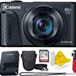 Canon Powershot SX740 (Black) Point & Shoot Digital Camera + Accessory Bundle + Top Knotch Kit
