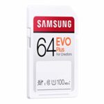SAMSUNG EVO Plus SDXC Full Size SD Card 64GB (MB SC64H), MB-SC64H/AM