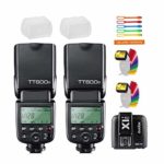 Godox TT600S 2PCS Camera Flash Speedlite GN60 High-Speed Sync 1/8000s 2.4G Wireless X-System Master Slave Light with X1T-S Trigger Transmitter Compatible for Sony Cameras