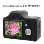 Goshyda Full HD Digital Camera,3” LCD Screen 18X Zoom HD SLR Camera Long Focal Length Portable Digital Camera with Built-in Flash(Standard+Wide Angle Len)