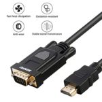 HDMI to VGA, Benfei Gold-Plated HDMI to VGA 3 Feet Cable (Male to Male) Compatible for Computer, Desktop, Laptop, PC, Monitor, Projector, HDTV, Raspberry Pi, Roku, Xbox and More