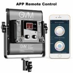 GVM 2 Pack LED Video Lighting Kits with APP Control, Bi-Color Variable 2300K~6800K with Digital Display Brightness of 10~100% for Video Photography, CRI97+ TLCI97 Led Video Light Panel +Barndoor