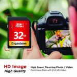 Gigastone 32GB SD Card UHS-I U1 Class 10 SDHC Memory Card High Speed Full HD Video Canon Nikon Sony Pentax Kodak Olympus Panasonic Digital Camera