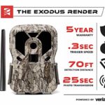 Exodus Render 4G LTE Verizon Cellular Trail Camera | User Friendly | Easy Setup | Fastest Transmission Speeds | Control Camera Remotely | Black Flash | Free Premium App Features | 5 Year Warranty