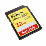 SanDisk – SDSDXVE-032G-GNCIN 32GB Extreme SDHC UHS-I Memory Card – 90MB/s, C10, U3, V30, 4K UHD, SD Card – SDSDXVE-032G-GNCIN Red